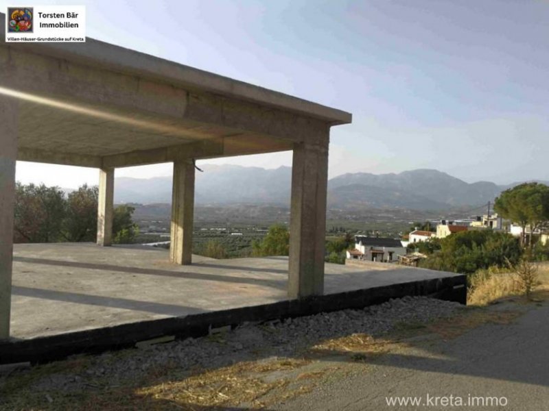 Kouses Kreta Kouse Villa im Bau - mit Blick auf die Messara-Ebene Haus kaufen